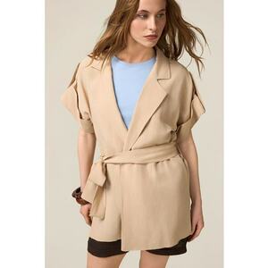 Cardigan petrecut cu cordon in talie imagine