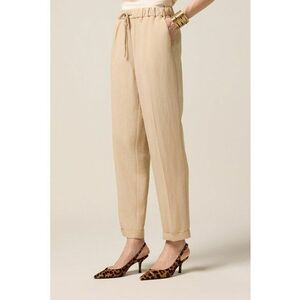 Pantaloni crop cu talie inalta imagine