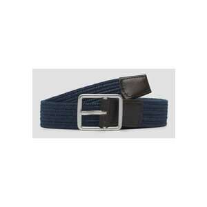 Curea barbati din bumbac si elastan - catarama cu stift - Bleumarin - 95 cm imagine