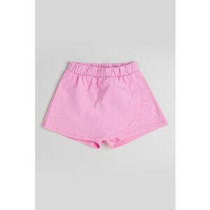 Fusta-pantalon din bumbac cu model uni imagine