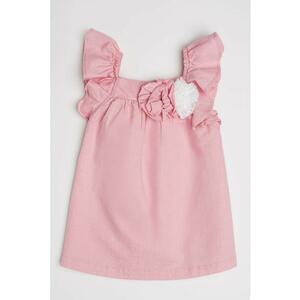 Rochie din in si bumbac cu croiala in A imagine