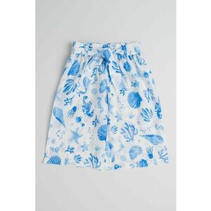 Pantaloni cu imprimeu si cordon in talie imagine