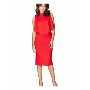 Rochie de cocktail 5902194352710 - Viscoza/Poliester - Rosu - imagine