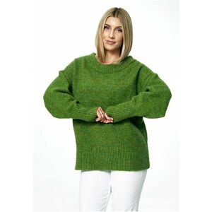 Pulover dama oversize - gat barca - verde - material universal - imagine