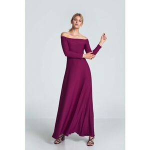Rochie de seara dama Gahennin M707 burgundy imagine