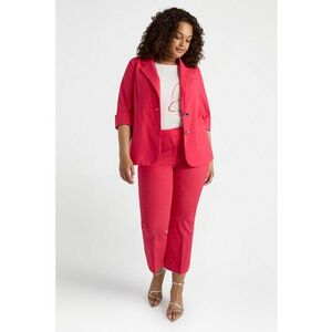Pantaloni crop din amestec de bumbac si lyocell imagine