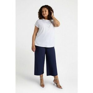 Pantaloni capri cu model uni imagine