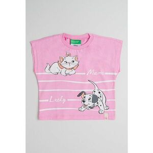 Tricou de bumbac cu imprimeu cu desene imagine