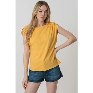 Tricou cu detalii plisate imagine