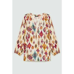 Bluza-tunica cu imprimeu etnic imagine