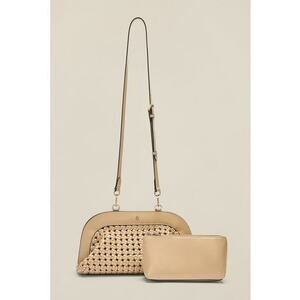Geanta crossbody cu aspect impletit imagine