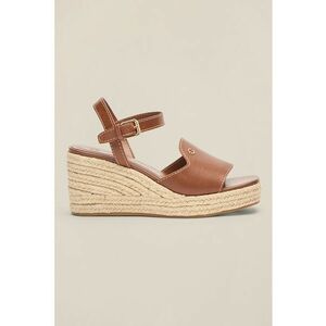 Sandale wedge din piele ecologica imagine