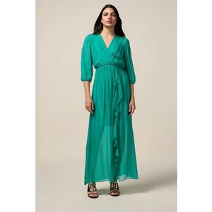 Rochie maxi din amestec de matase imagine