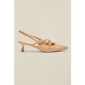 Pantofi cu barete multiple si toc kitten imagine