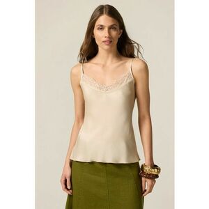 Top de satin cu decolteu in V imagine