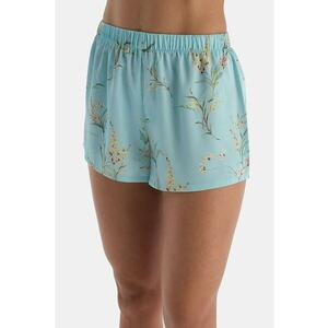 Pantaloni de pijama din satin cu model floral imagine