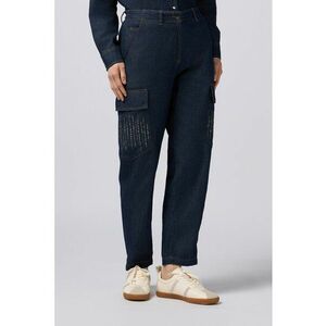 Pantaloni relaxed fit cu talie medie imagine