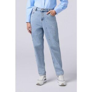 Blugi relaxed fit cu talie medie imagine