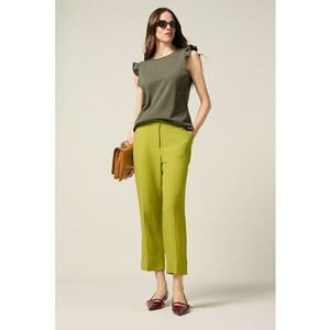 Pantaloni crop conici imagine