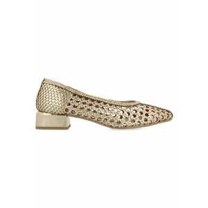 Pantofi din piele cu varf ascutit si aspect impletit Eastham imagine