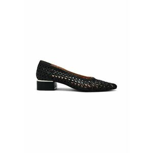Pantofi din piele cu varf ascutit si aspect impletit Eastham imagine