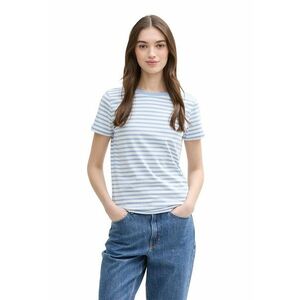 Tricou de bumbac cu model in dungi imagine