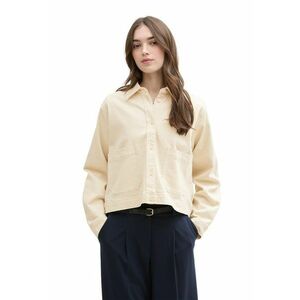 Jacheta-camasa din denim cu buzunare aplicate imagine