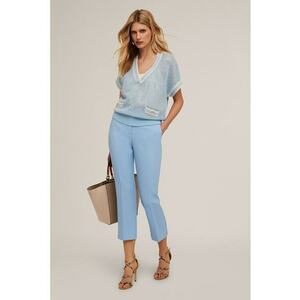 - Pantaloni crop cu talie medie imagine