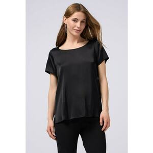 Tricou satinat cu decolteu rotund imagine