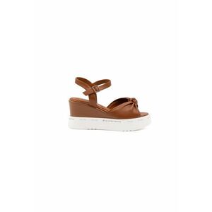 Sandale wedge din piele ecologica imagine