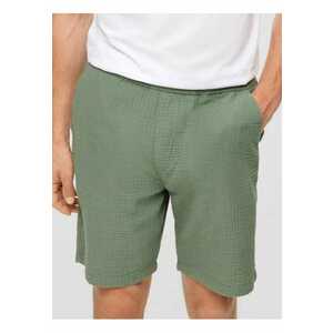 Pantaloni scurti barbati - din bumbac - Regular fit - Verde imagine