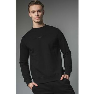 Bluza de trening din amestec de bumbac cu decolteu la baza gatului imagine