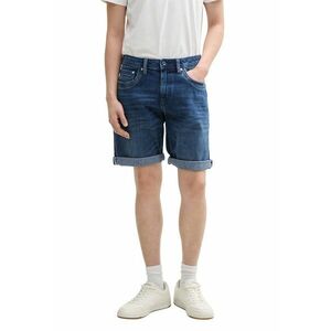 Bermude din denim cu terminatii plisate imagine