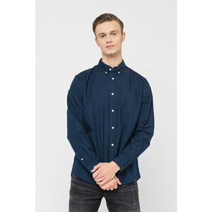 Camasa slim fit decorata cu guler fixat cu nasturi imagine