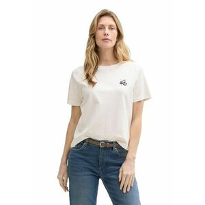 Tricou din amestec de bumbac organic cu model in dungi imagine