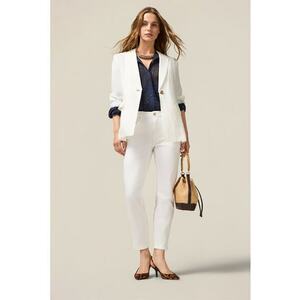 Pantaloni crop slim fit imagine