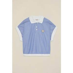 Tricou polo cu model in dungi imagine