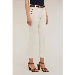 Pantaloni crop cu buzunare cu fermoar imagine
