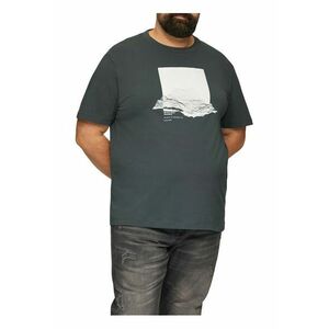 Tricou barbati big sizes la baza gatului din bumbac - cu imprimeu Grafic si croiala Regular fit - Big Sizes imagine