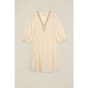 Rochie din bumbac cu broderie imagine