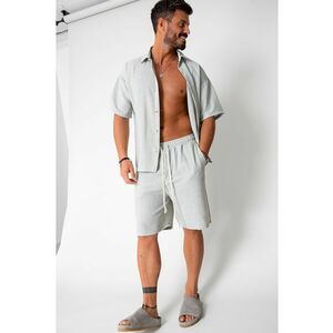 Set Rivolo camasa maneca scurta si pantalon scurt Light Olive 16702 imagine