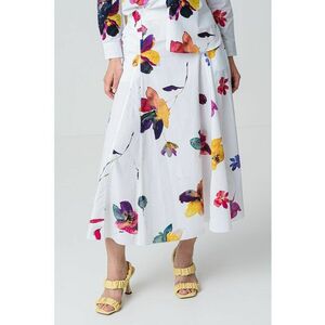 Fusta evazata cu model floral Meteora imagine