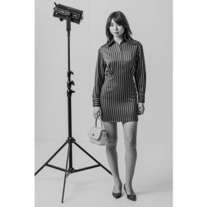 Rochie mini cambrata cu dungi imagine