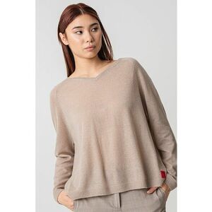 Pulover din amestec de lana cu maneci raglan imagine