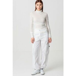 Bluza de lyocell si lana cu guler inalt imagine