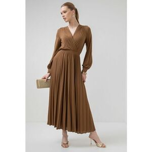Rochie cu decolteu in V si maneci lungi Cascia imagine