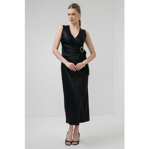 Rochie midi cu decolteu in V Titano imagine