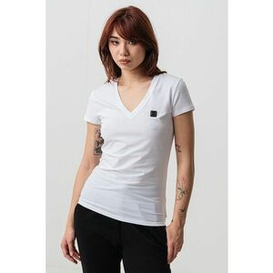 Tricou cambrat cu decolteu in V imagine