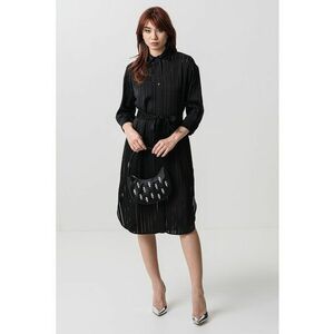 Rochie-camasa midi cu cordon in talie imagine
