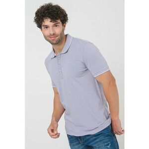 Tricou polo cu fenta cu fermoar imagine